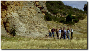 Photo: Geomorphology Reference Group field investigation near Mt Arapiles.