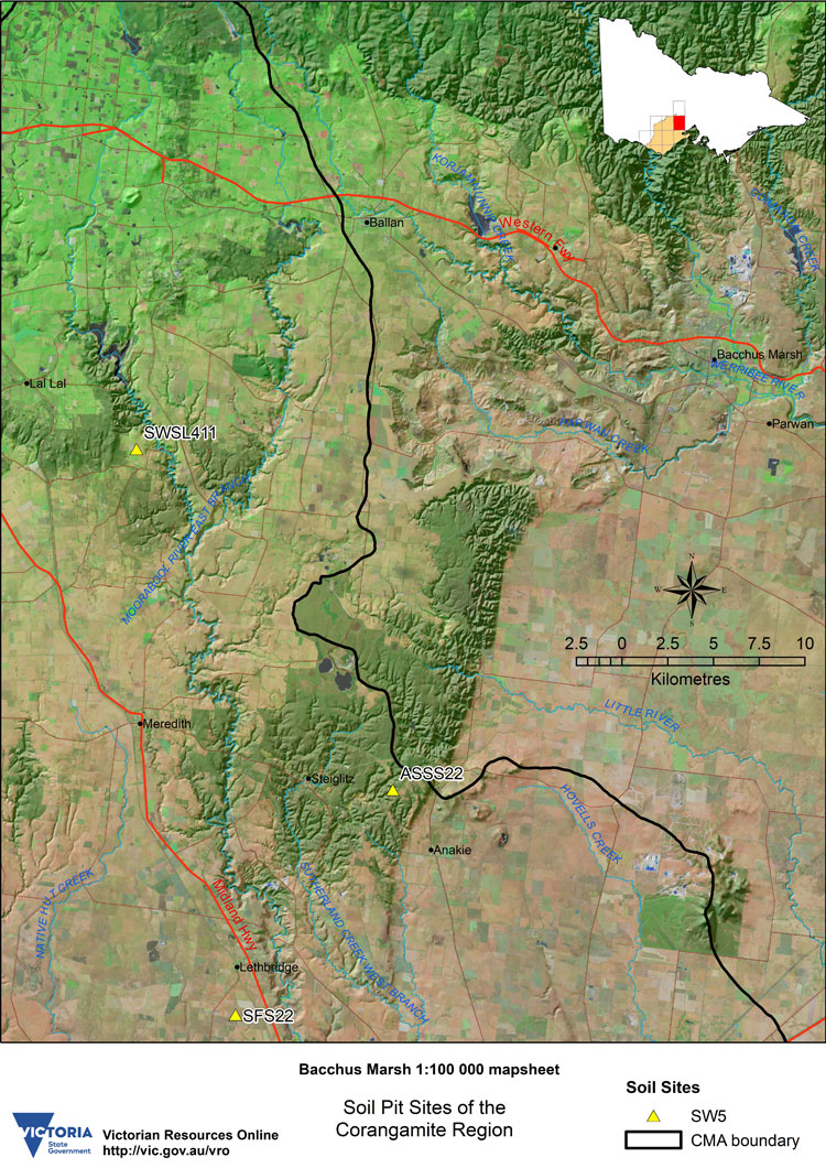 Bacchus Marsh Soil Pit Map