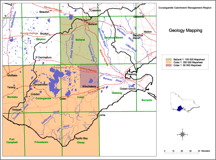 Map:  Geology mapping