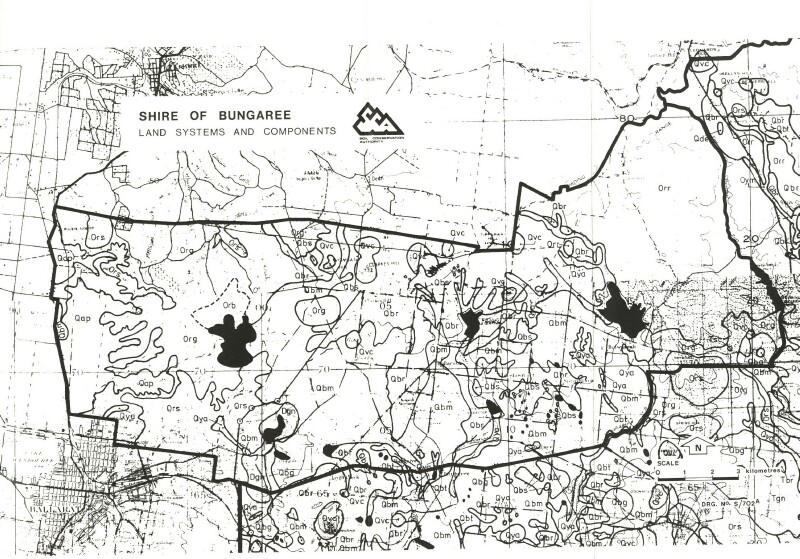 Map 1 - Dominant Land Features - Shire of Bungaree