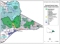 Map Declared Special Areas (Water Supply Catchments)