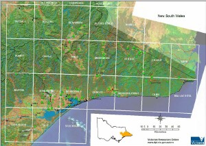 East Gippsland soil manual soil pit map - Overview soil pit map - thumbnail