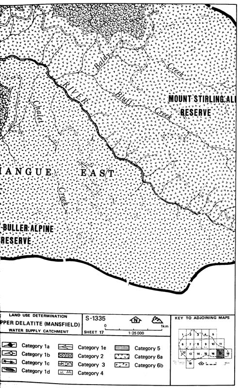 Upper Delatite (Mansfield) Determination Maps