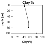 Graph: Site GN8 Clay%