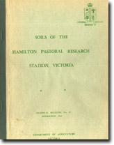 Soils of the Hamilton Pastoral Station, Victoria