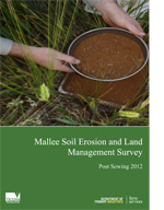 Mallee soil erosion and land management survey - post sowing report 2012 - front page