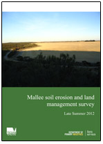 Mallee soil erosion and land management survey front page