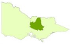 Logo showing the Upper Goulburn Broken area in relation to Victoria