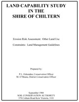 Land Capability Study in the Shire of Chiltern