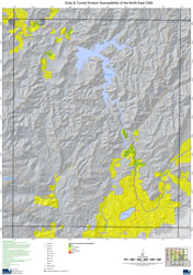NE LRA Susceptibility to Gully & Tunnel Erosion - Benambra Map