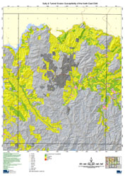 NE LRA Susceptibility to Gully & Tunnel Erosion - Corryong Map