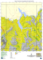 NE LRA Susceptibility to Gully & Tunnel Erosion - Tallangatta Map