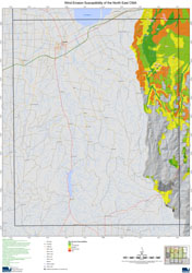 NE LRA Susceptibility to Wind Erosion - Whitfield Map