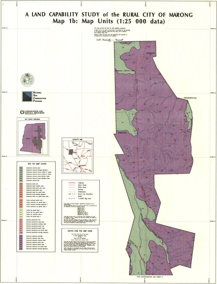 A land capability study of the rural city of marong - map 1b