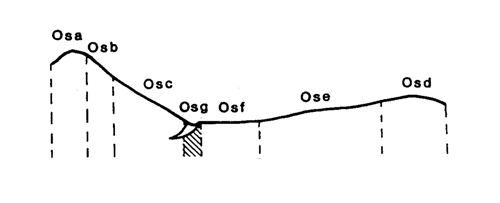 Land-form diagram for Marong map unit Osg