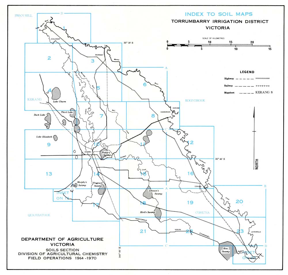 Soils and Land Use in the Torrumbarry Irrigation District Victoria - soil map key