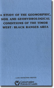 Image: Study of Geomorphic/Geohydrological conditions Timor West and Black Ranges