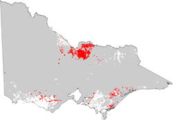 map showing distribution of sodosols in dariy