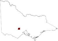 Thumbnail image showing the location of Ballarat Hills Salinity Province in Victoria