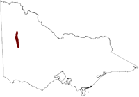 Thumbnail image showing the location of the Dimboola Salinity Province in Victoria