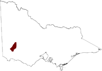 Thumbnail image showing the location of East Dundas Tablelands Salinity Province in Victoria