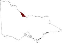 Thumbnail image showing the location of the Gunbower Benjeroop Salinity Province in Victoria