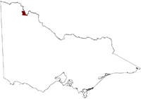 Thumbnail image showing the location of Hattah Lakes Salinity Province in Victoria 