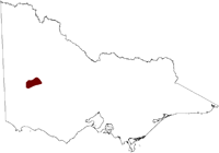 Thumbnail image showing the location of the Horsham Salinity Province in Victoria