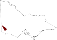 Thumbnail image showing the location of the Merino Tablelands Salinity Province in Victoria
