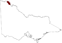 Thumbnail image showing the location of Mildura Colignan Salinity Province in Victoria 