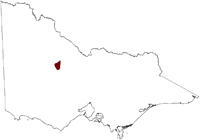 Thumbnail image showing the location of Pental Hills Salinity Province in Victoria