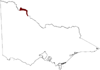 Thumbnail image showing the location of the Robinvale Nyah Salinity Province in Victoria 