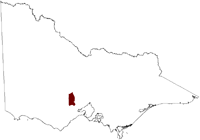 Thumbnail image showing the location of Upper Moorabool Salinity Province in Victoria