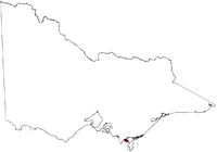 Thumbnail image showing the locatation of Yanakie Salinity Province in Victoria