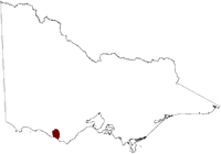Thumbnail image showing the location of Heytesbury Salinity Province in Victoria 