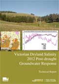 Front cover of the Victorian Dryland Salinity 2012 - Post-drought Groundwater Response 
