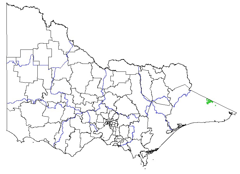 map showing the potential distribution of grader grass