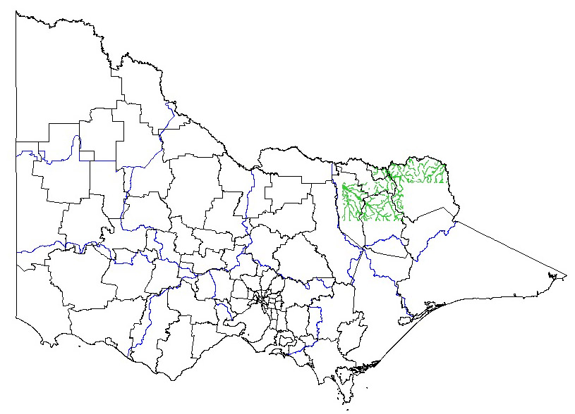 map showing the potential distribution of lizard tail