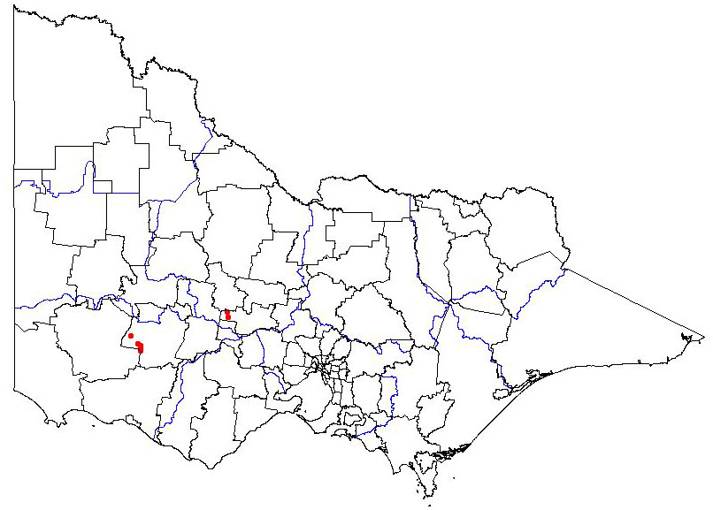 Map of the present distribution of cretan rockrose