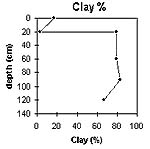 Graph: Clay% in Site G38