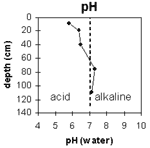Graph: pH levels in Site G38