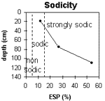 Graph: Sodicity levels in Site G38