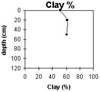 Graph: Site GP16 clay %