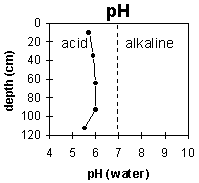 Graph: Site GP16 pH levels