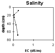 Graph: Site GP46 Salinity levels