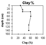 Graph: Clay% in Site G31