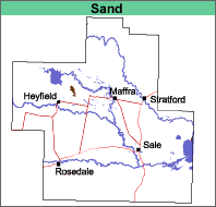 MAP: Sandy soil map unit