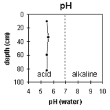 Graph: Site SG5, pH levels