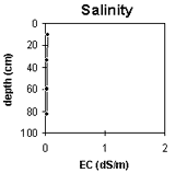 Graph: Site SG5, Salinity levels