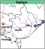 Map: Thumbnail of Hallam Region